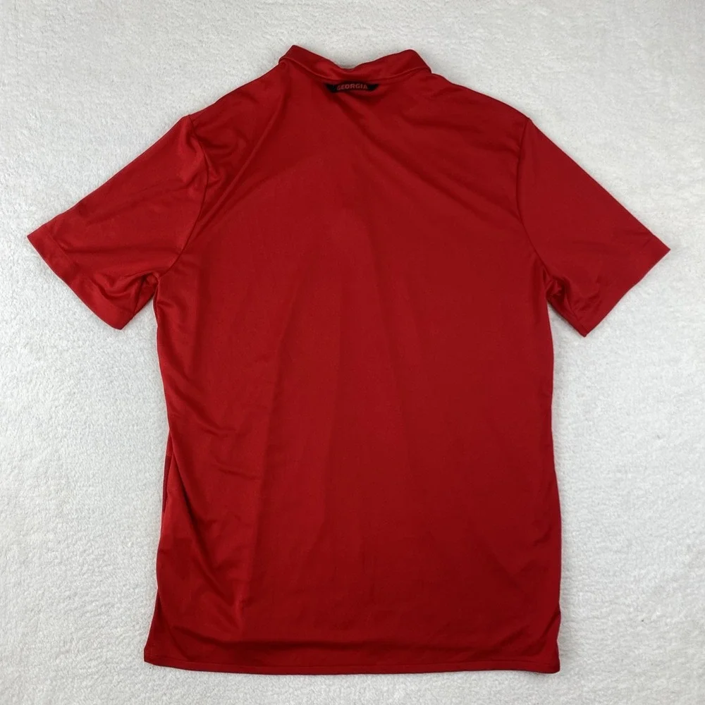 GEORGIA BULLDOGS x NIKE 'Coaches Early Season' Polo Shirt Large Red UGA Football